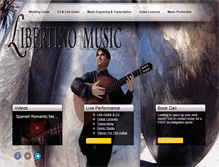 Tablet Screenshot of danlibertinomusic.com